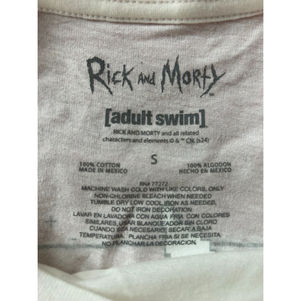 Rick and Morty T Shirt Mens Size Small Pixel Art Graphic Front Back NWT - Picture 9 of 9